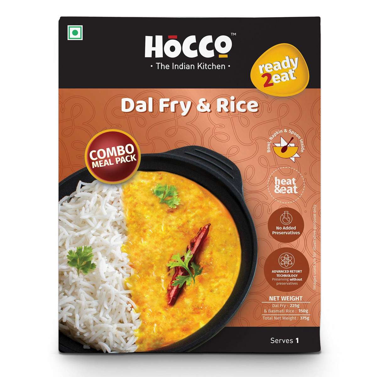 Hocco Dal Fry Rice Combo