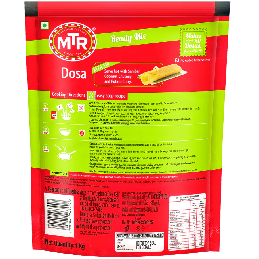 MTR Dosa Mix