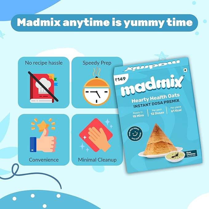 Madmix Instant Dosa  Premix - Oats