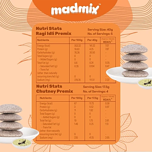 Madmix Instant Idli Premix - Finger Millet