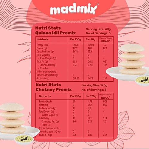 Madmix Instant Idli Premix - Quinoa