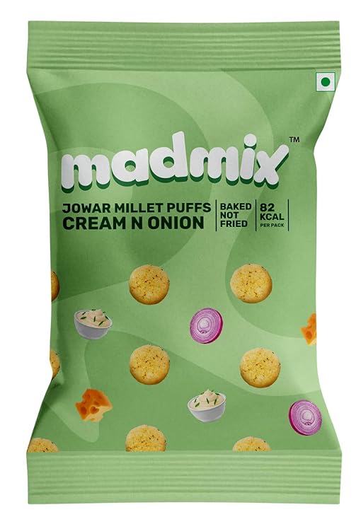 Madmix Puffs - Sorghum Millets Cream N Onion