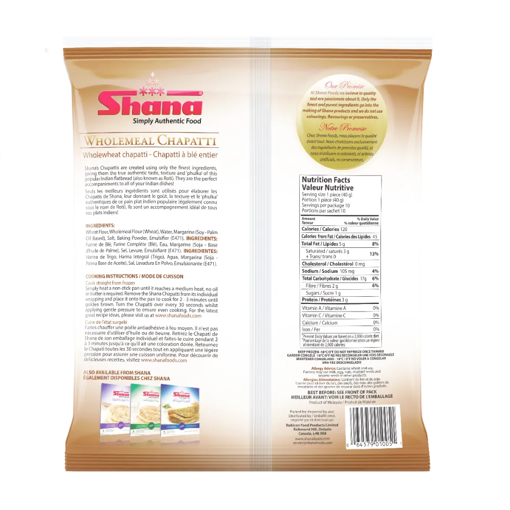 Shana Wholewheat Chapati