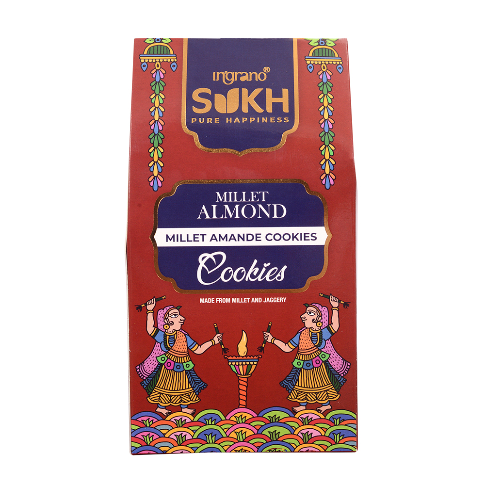 Ingrano Sukh Millet Almond Cookie