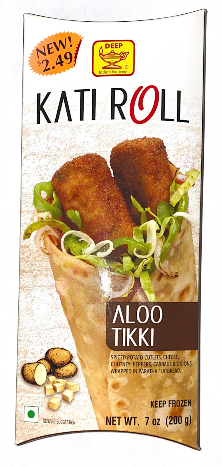 Deep Aloo Tikki Roll