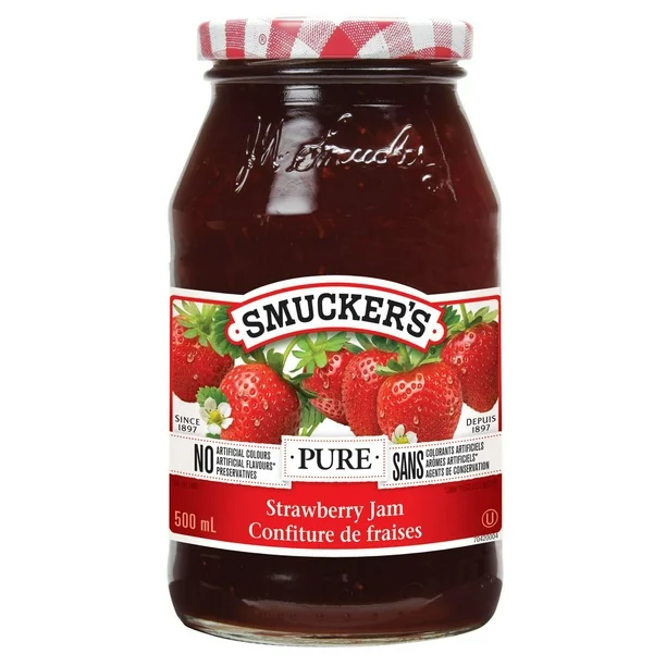 Smuckers Pure Strawberry Jam 500 Ml