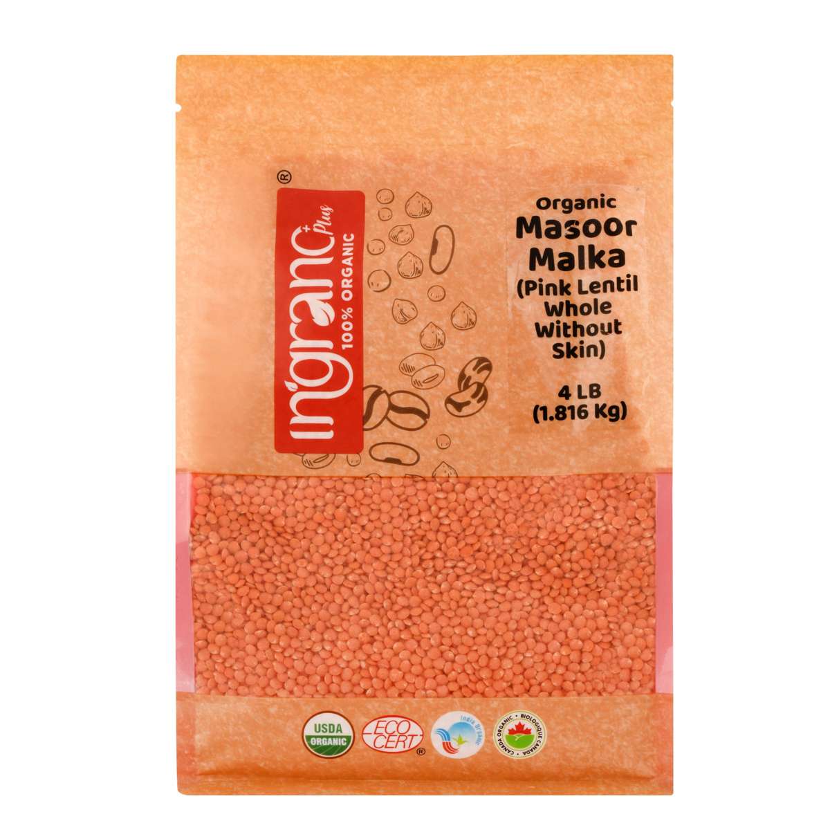 Organic Masoor Dal Malka