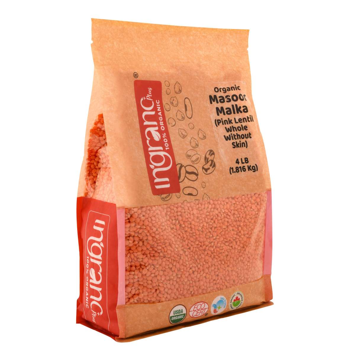 Organic Masoor Dal Malka