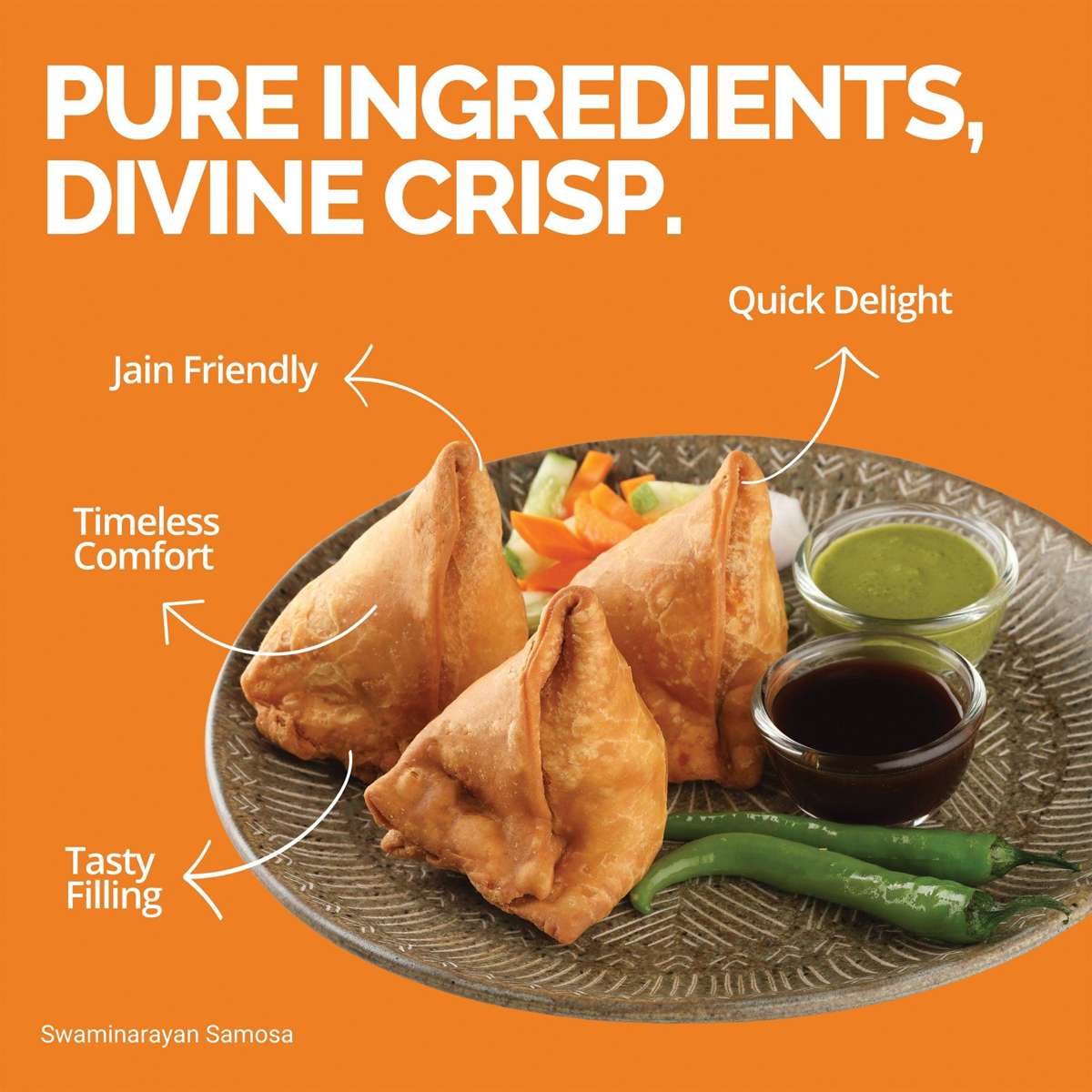 Swaminarayan Samosa (No Onion, No Garlic)